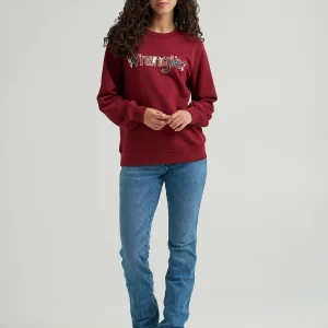 Crewneck Wrangler Logo Aztec