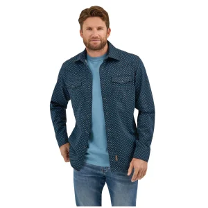 Chemise Wrangler Homme Retro Modern Fit Long Sleeve Snap Shirt - Dark Navy