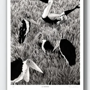 FRED JOURDAIN Affiche Le Monde / Maradbouts