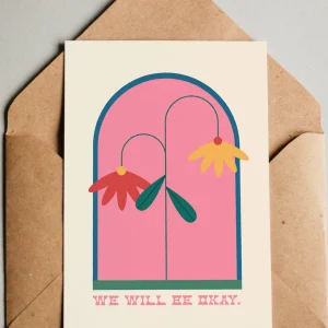 MAD LOVE CREATIVE Carte « We Will Be Okay »