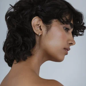 MAKSYM Anneaux Huggies 15 mm - Argent