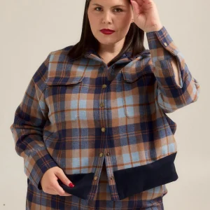 HILARY MACMILLAN Veste Bomber Plaid
