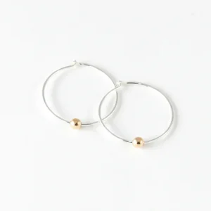 CAMILLETTE Boucles d'Oreilles Dormeuses Moyen - Argent