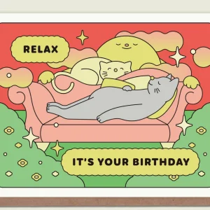 EPEE LAPIN STUDIO Carte d'anniversaire Relax It's Your