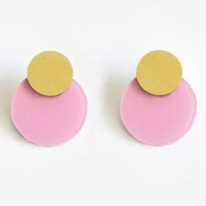 DCONSTRUCT Boucles d'Oreilles Clous Disque