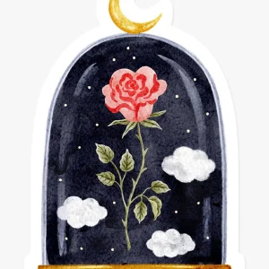 MARIE-LISE Autocollant - Dôme rose de minuit