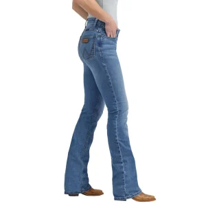 Jeans Femme Wrangler Bespoke Lily High Rise Flare Stretch Denim