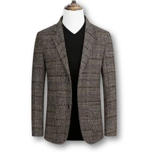 Danoir Paris™ | Blazer Élégant et Tissu Écossais