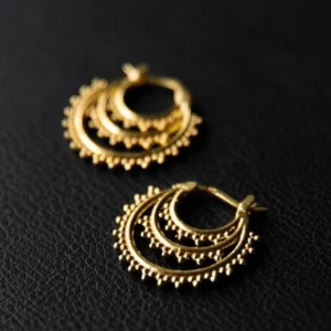 NOIR KALA Créoles Seeds Of Light - Or