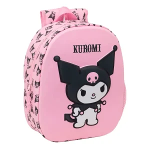 Sanrio Officiel Kuromi Cartable Rose Enfant Kawaii