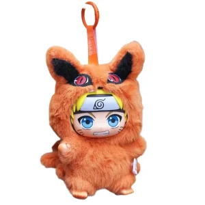 EAKI Porte-clés Peluche Naruto Beast Party Orange Édition Blind Box