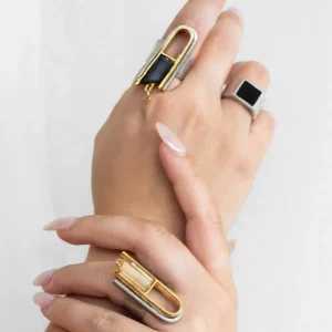 ANNE-MARIE CHAGNON Bague Rufus - Encre