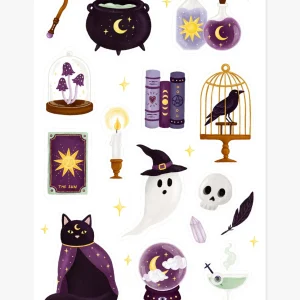 MARIE-LISE Feuille d'autocollants - Spooky