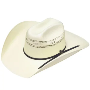Chapeau Ariat Bangora Straw Cattleman Crease Cowboy Hat - Natural