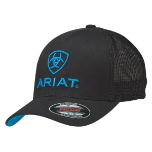 Casquette Ariat homme brodée bleue