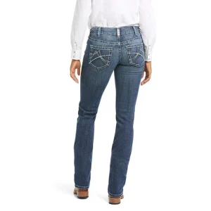 Jeans femme Ariat Women's REAL Mid Rise Gianna Stretch Straight Leg