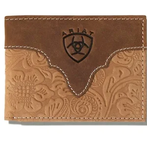 Portefeuille Ariat Bifold Floral Embrossed Brown