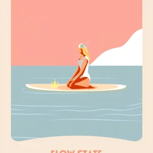 SURF TAROT Affiche Tarot - Flow State