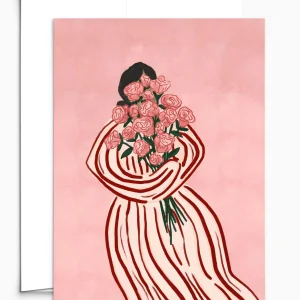 MIMI & AUGUST Carte Bouquet de Roses