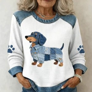 Danoir Pairs™ | Blouse Chiot Doux Patchwork