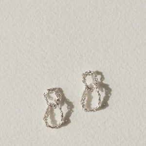 CAMILLETTE Boucles d'oreilles Entrelacées Petites - Argent