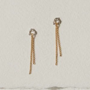 CAMILLETTE Boucles d'Oreilles Trace - Argent et Or