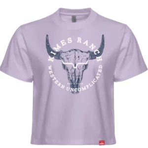 Crop Top Bison Skull Kimes Ranch