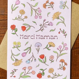 FOONIE Carte Maman Fleurs