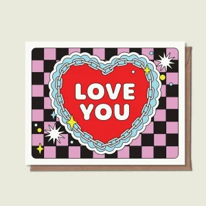 EPEE LAPIN STUDIO Carte de vœux Love You Heart