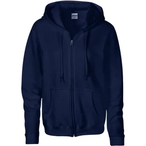 Cotons-ouatés à capuchon et zipper Gildan