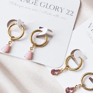 VINTAGE GLORY Boucles d'Oreilles Olivia Doré