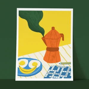 ANNE JULIE DUDEMAINE Affiche Deux Oeufs Banane