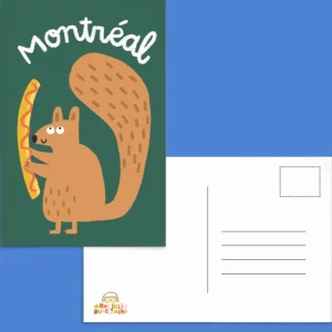 ANNE JULIE DUDEMAINE Carte Postale - Écureuil