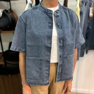 Chemise en jean col mao - YERSÉ