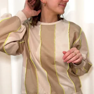 FABRIQUE Z Pull Colorblock Fil Néon