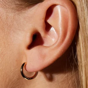 Boucles d'oreilles "Small Gold Hoops" - EMILIA By BON DEP