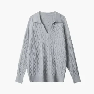 Pull en laine premium à col en V