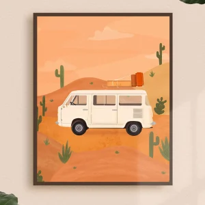 ITSFUNNYHOWWW Affiche - Van Life