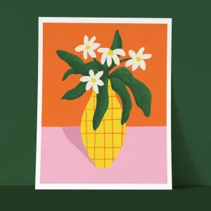 ANNE JULIE DUDEMAINE Affiche Je me Suis Acheté des Fleurs
