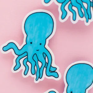 LITTLE MAY PAPERY Autocollant en Vinyle - Pieuvre