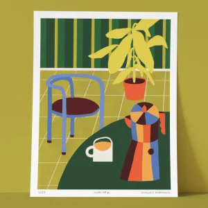 ANNE JULIE DUDEMAINE Affiche Moka Pot 1