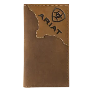 Portefeuille Ariat Men's Rodeo Slim Fit Two Tone Tan Leather Wallet