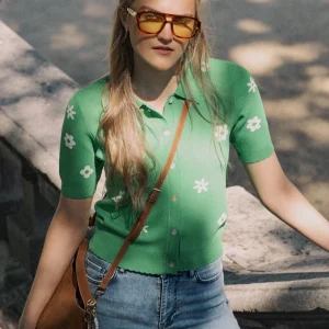 NUMPH Cardigan Numargitta - Vert Vibrant