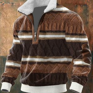 Danoir Paris™ | PULL ZIPPÉ À COL MONTANT FOURRÉ