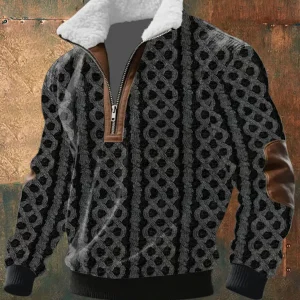 Danoir Paris™ | PULL ZIPPÉ À COL MONTANT FOURRÉ