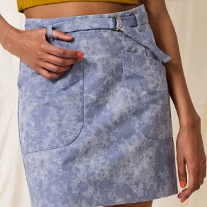 COKLUCH Jupe Paquerette - Denim