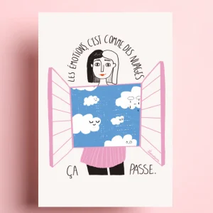 LISANOSAURE Carte Postale - Émotions