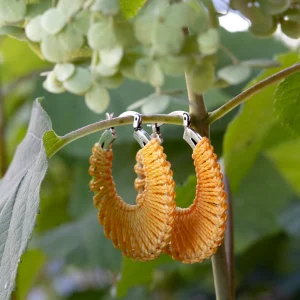 RAÏZ Boucles d'Oreilles Zinnia Argent