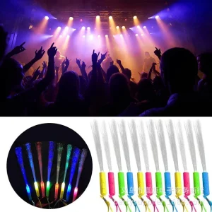 Yeahui El Bâtons Lumineux LED Fibre Optique Multicolore