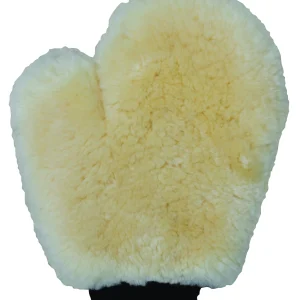 Shearling Grooming Mitt - Natural